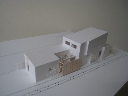 建築予定の模型