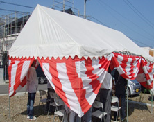地鎮祭への参加協力の様子3