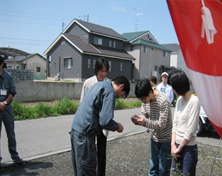 地鎮祭への参加協力の様子2